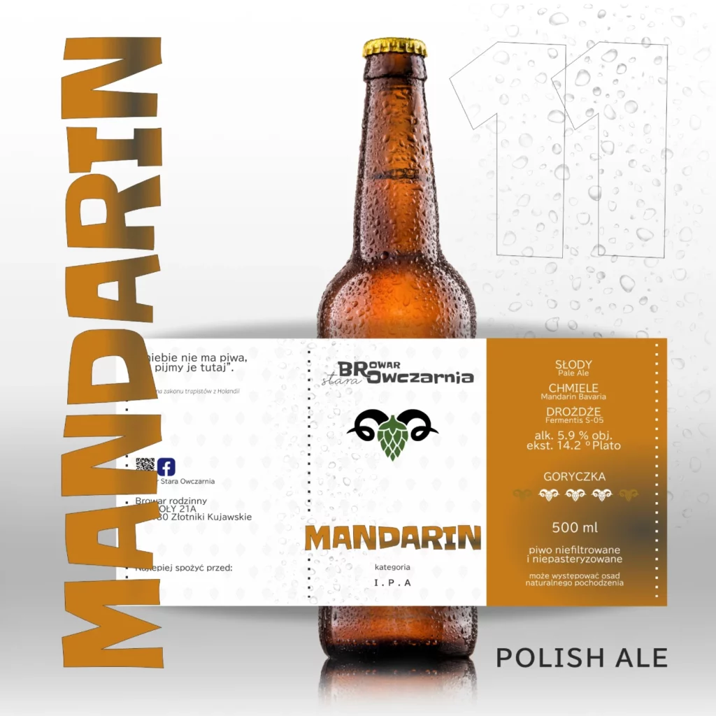 Rzemieślnicze piwo typu POLISH ALE - Mandarin