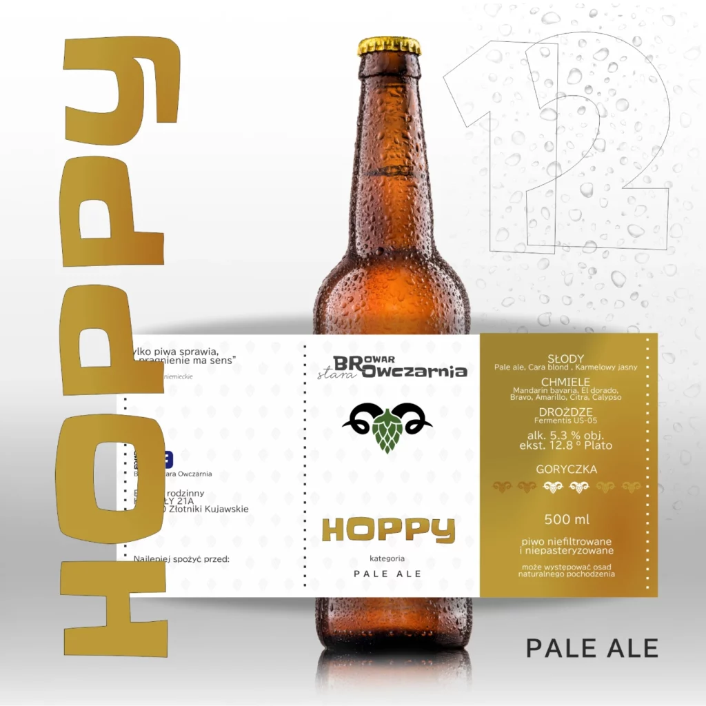 Rzemieślnicze piwo typu PALE ALE - Hoppy