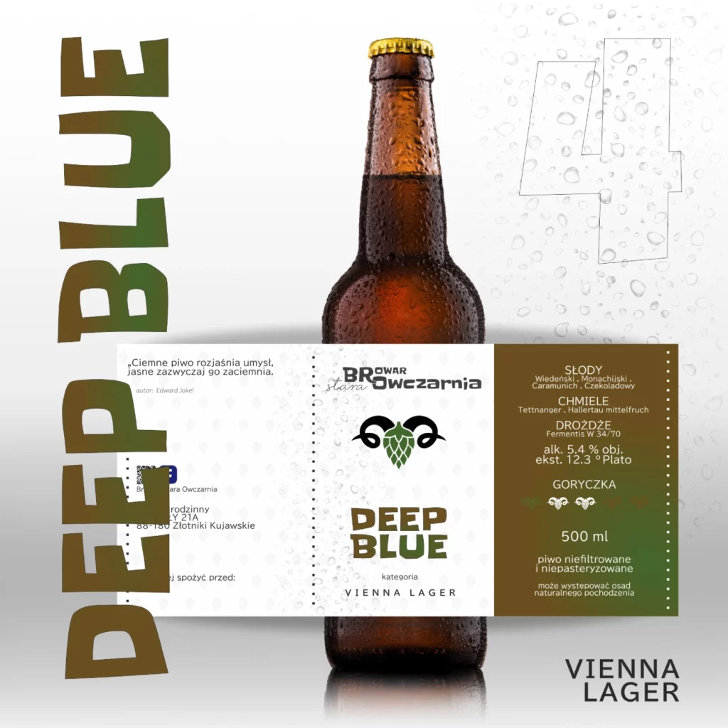 Rzemieślnicze piwo typu VIENNA LAGER - Deep Blue