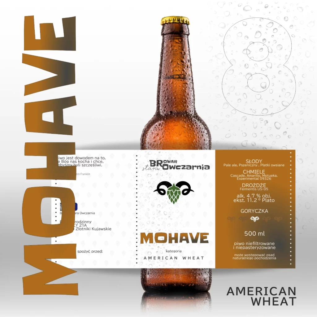 Rzemieślnicze piwo typu AMERICAN WHEAT - Mohave
